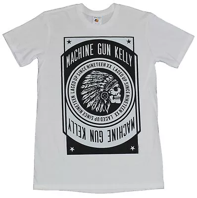 Machine Gun Kelly Mens T-Shirt - Laced Up Since 19 Indian Skull Image • $18.98