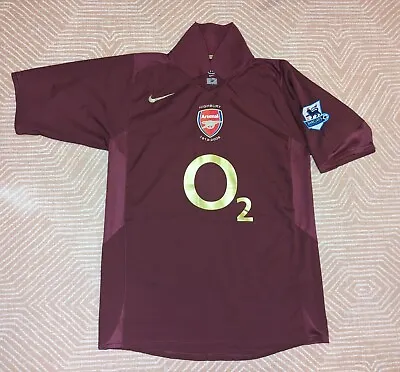 Original HENRY #14 Nike Arsenal 2005/06 Highbury Home Shirt Lextra Nameset Kit • £249.95