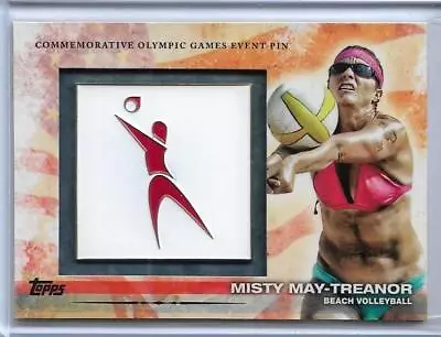 Rare 2012 Topps Olympic Misty May-treanor Event Pin Card ~ Beach Volleyball • $36