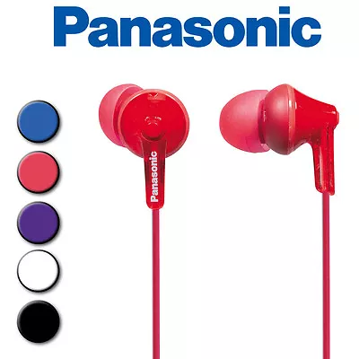 £15.75 • Buy Panasonic In Ear Headphones, EarBuds ErgoFit, 3.5mm Jack, 6 Colours RPHJE125