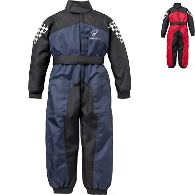 Kids FastTrack Race Suit By Black One Piece Motorbike Bike Overall For Children • £29.99