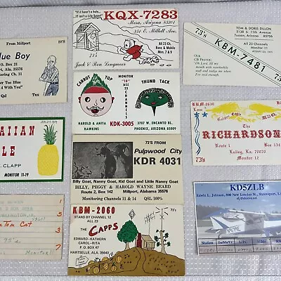 Vintage QSL Radio Cards Lot Amateur Radio Cartoon QSL Radio Cards Lot (10) WOW • $19.99