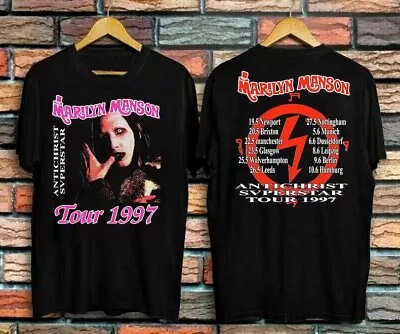 Rare Marilyn Manson 1997 T-Shirt Black Cotton Tee All Sizes S To 5Xl T-Shirt • $27.99