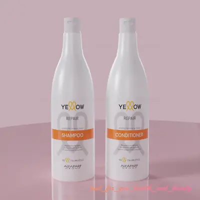 Alfaparf Yellow Reparative Shampoo 500 Ml & Conditioner 500 Ml Damaged Hair • £13.95