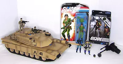 Gi Joe Action Figure Lanard World Peace Keeper Battle Tank & Action Figure Lot • $95