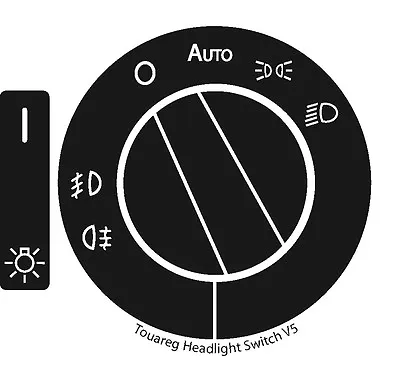 Fits Volkswagen Touareg Headlight Switch Decals Repair 2004–2009  • $12