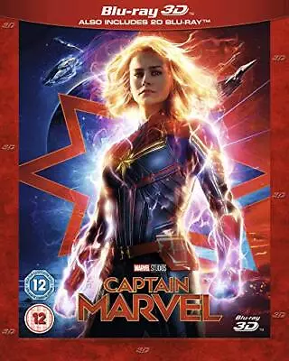 Captain Marvel [Blu-ray 3D] [2019] [Region A & B & C] - DVD  NPVG The Cheap Fast • £3.49