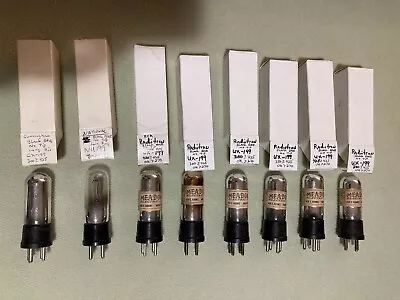A Lot (6) UX-199   (1) NU-199 And (1) CX-299 Vintage Radio Tubes. • $20