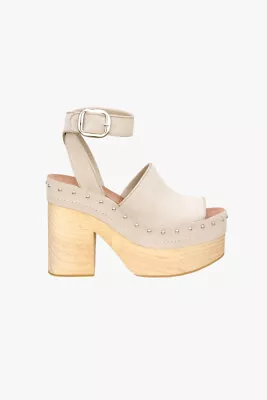 Zara High Heel Leather Sandals Limited Edition Beige US 9 EU 40 UK 7 • $64.80