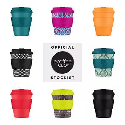 8oz 240ml Ecoffee Cup Reusable Eco-Friendly Plant Based Coffee Cup • £12.95