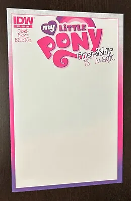 MY LITTLE PONY Friendship Is Magic #25 (IDW Comics 2014) -- BLANK Variant COVER • $11.89