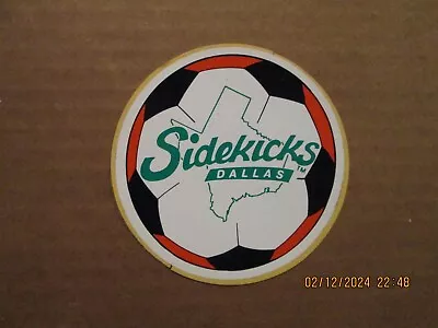 MISL Dallas Sidekicks Vintage Defunct 1984-85 Team Logo Round Soccer Sticker • $22