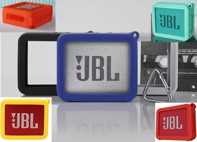 Portable Silicone Cover Case Protect Metal Buckle For JBL GO 2 Bluetooth Speaker • $13.19