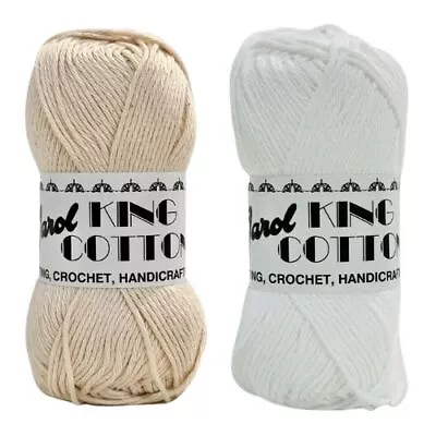 ❤ JAROL KING Cotton Craft Knitting Crochet Yarn - 100g ( WOOLCRAFT ) Dishcloth ❤ • £1.99