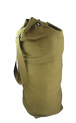 Large TB05 Olive Green Canvas Army Navy Kit Bag Holdall Duffle Bag 34  86cm Tall • £21.10