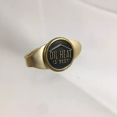 VTG Home Heating Oil Co. Tie Clip “Oil Heat Is Best” Salesman Advertising Black • $9.99