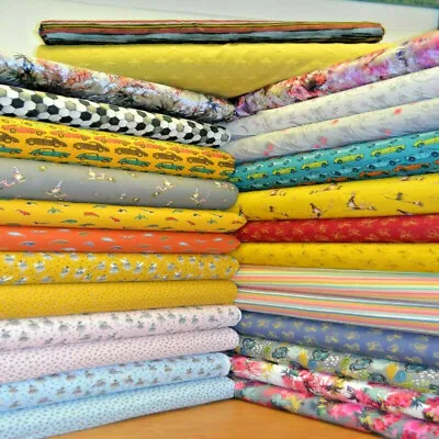 £12.99 • Buy 22 Design Printed JERSEY Soft Cotton Childrens Stretch Knit Dress Fabric OEKOTEX