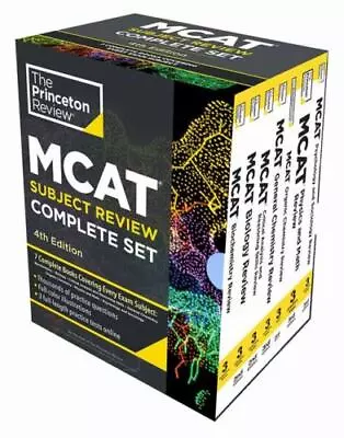 Princeton Review MCAT Subject Review Complete Box Set 4th Edition: 7 Complete B • $76.12