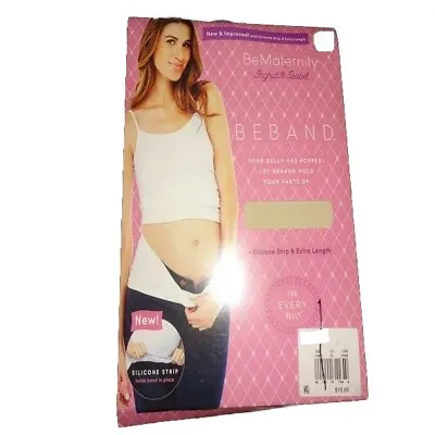  BeMaternity Ingrid Isabel BeBand Maternity Belly Band Cover White Black Natural • $9.99