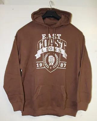 Hollister Men's East Coast Lions Brown Pullover Hoodie Size Medium • $25