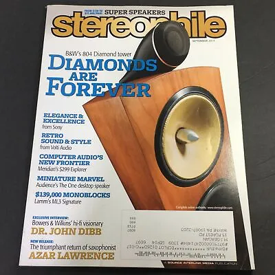 Stereophile Magazine September 2013 - The B&W's 804 Diamond Tower Speakers • $18