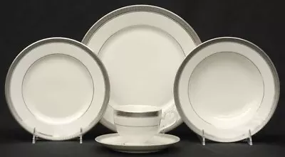 Mikasa Palatial Platinum 20 Piece Place Setting Brand New In Boxes. • $99