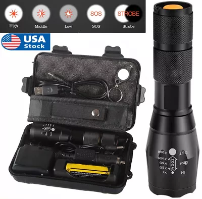 2023Super Bright 90000lm LED Lamp Tactical Work Flashlight Military Grade Torch • $24.99