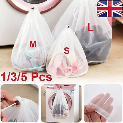 5X Large Washing Machine Mesh Net Bags Laundry Bag Thickened Wash Bags Reusable~ • £3.47