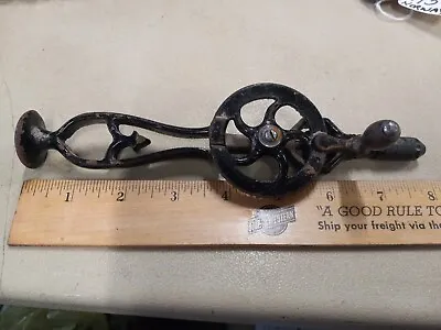 Vintage Rare Millers Falls #4 Ornate Cast-Iron Small Hand-Drill With 2-Jaw Chuck • $150