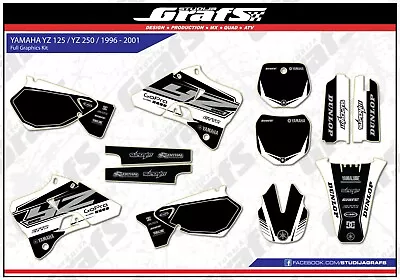 1996 1997 1998 1999 2000 2001 Graphics Kit For YAMAHA YZ 125 YZ 250 Decals • $149