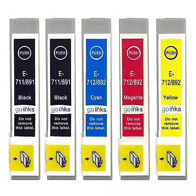 £9.75 • Buy 5 Ink Cartridges For Epson Stylus CX4300, DX4400, DX7000F, DX7450, SX205