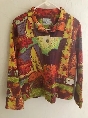 Michael Leu Women Size Small Wearable Art Shirt /jacket Multiple Color • $22