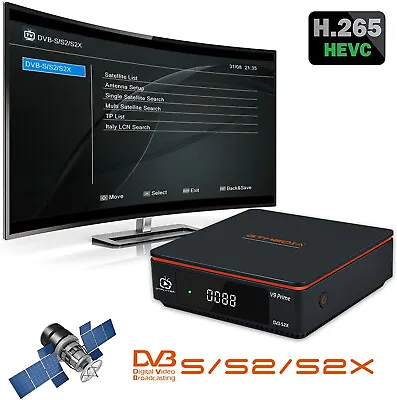 $24.99 • Buy GTMEDIA V9Prime 1080P Sat Receiver DVB-S/S2/S2X Satellite TV Box PVR EPG H.265 