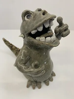 Art Pottery Dragon 9  Signed • $38.99