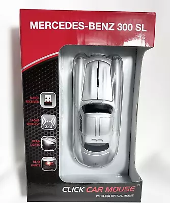 Mercedes Benz 300SL Silver Click Car Mouse Wireless NEW • $66.31