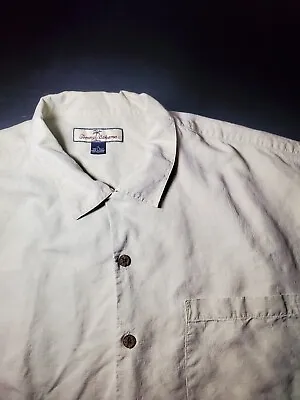 Mens Xl Tommy Bahama Short Sleeve Button Down Shirt Silk • $17.99