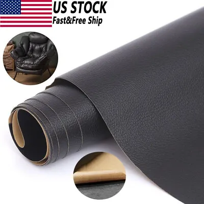 Self Adhesive Vinyl Faux Leather Fabric Repair Patch Kit For Car Seat Sofas US • $6.31