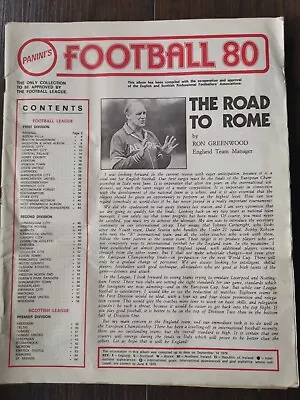 Panini - Football 80 - Complete Album (Cover Missing) • £5