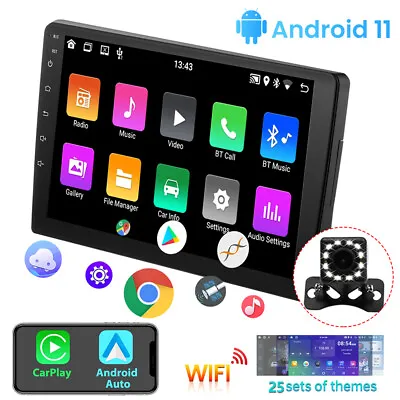 9'' Car Radio Stereo 2 Din Carplay Android Auto 2+32GB Bluetooth GPS With Camera • £49.99