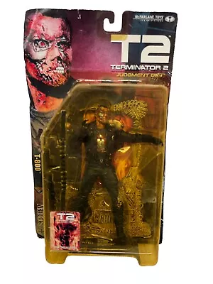 McFarlane Toys Movie Maniacs Series 4 T2 T-800 2001 NIB Horror Figure • $34