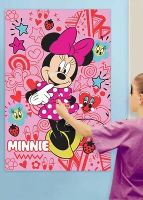 Disney Minnie Mouse Pin The Kiss On Minnie Party Game For 2-8 Players! • $3.72