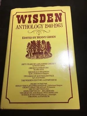 £7.08 • Buy Wisden Anthology 1940-1963 Benny Green Hardback Book Dust Jacket 1988 Cricket