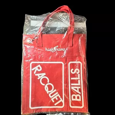 Vintage NEW 70/80s High Skore Tennis Racket Racquet Tote Red Canvas Gear Bag NOS • $50.69