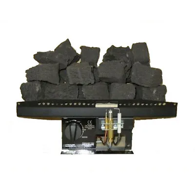 Inset Gas Fire 16  Living Flame T3 TAPERED Fire Tray Coal Or Logs Contempary Gas • £170.97