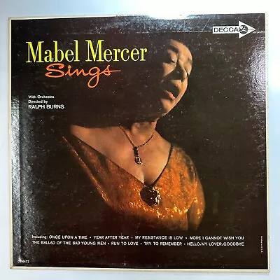 Sings LP Record Vinyl Mabel Mercer • $10.35