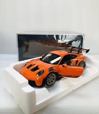 1/18 Norev Porsche 911 (992) GT3 RS Gulf Orange Diecast With Opening • $159.95