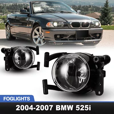 For 2003-2006 BMW E46 3 Series 04-07 BMW E60/E61 5 Series Fog Lights Clear Pair • $34.99