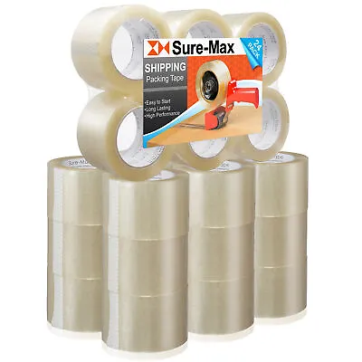 24 Rolls 3  Extra-Wide Clear Shipping Packing Moving Tape 110 Yds/330' Ea - 2mil • $59.99