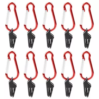 10PC Tent Fixing Clips Waterproof Tarp Camping Buckle • £5.99