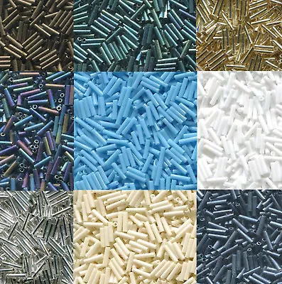 Miyuki Slender Bugle Beads 1.3x6mm 13 Gram Retail Pack Narrower Than #2 Bugles  • $2.98